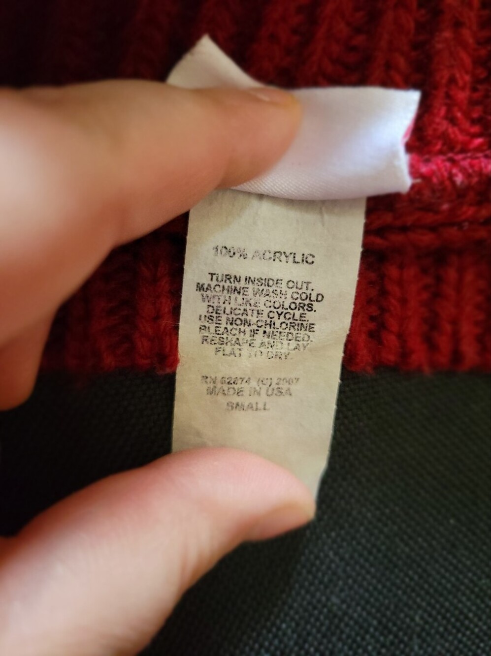 ALLOY Off-the-Shoulder/Boatneck Cable Knit Sweater in Red - Picture 11 of 11